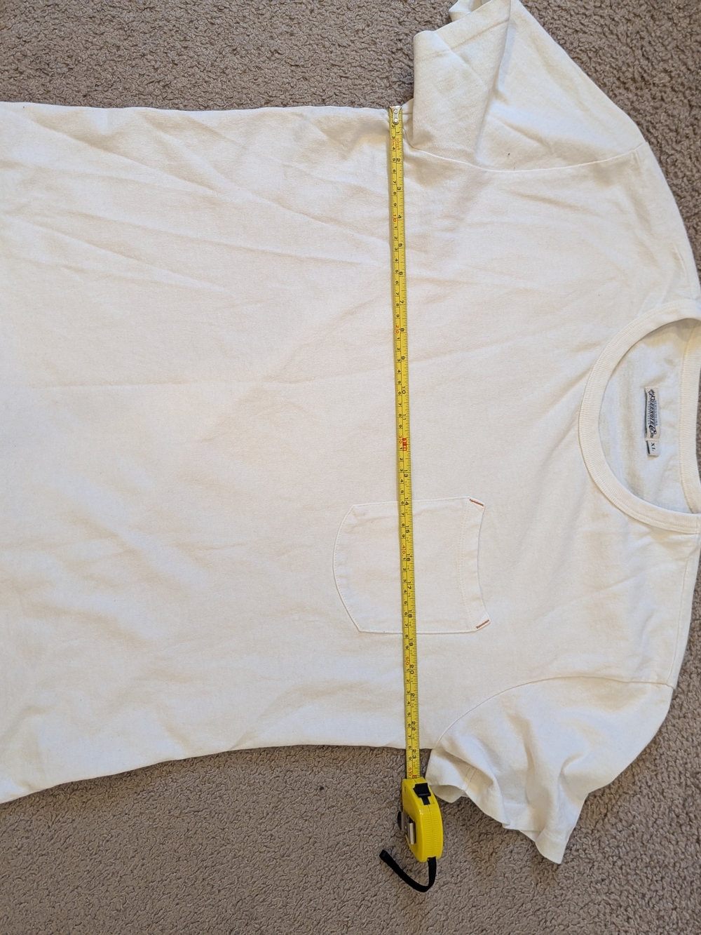 Freenote Cloth 9 oz Pocket Tee Off White XL